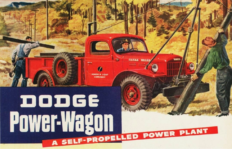 1940's Dodge Power-Wagon vintage auto ad